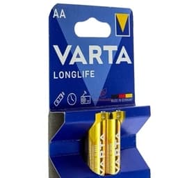 باطری قلمی مدل لانگ لایف 2 عددی زرد وارتا VARTA کد 0374 — تصویر ۵