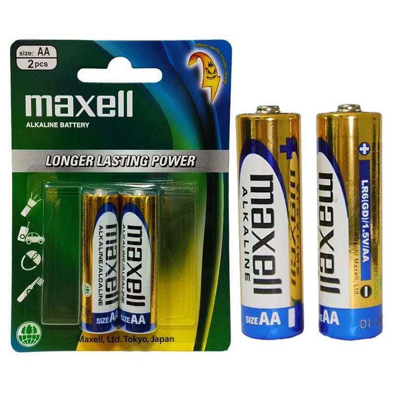 باطری قلمی مکسل مدل ALKALINE BATTERY بسته دو عددی کد 8000