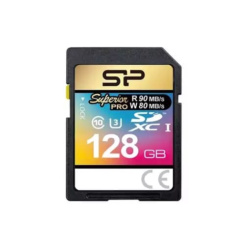 کارت حافظه 128 گیگابایت SD سیلیکون پاور Superior Pro SDXC UHS-I کلاس C10 U3 کد 4083 — تصویر ۲