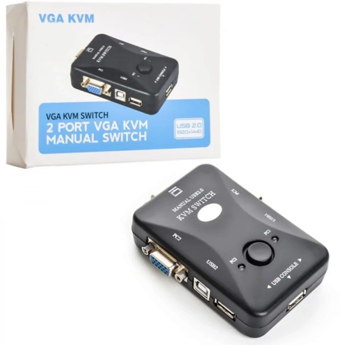 KVM سوئیچ 2 پورت USB دستی اورجینال کد 4111