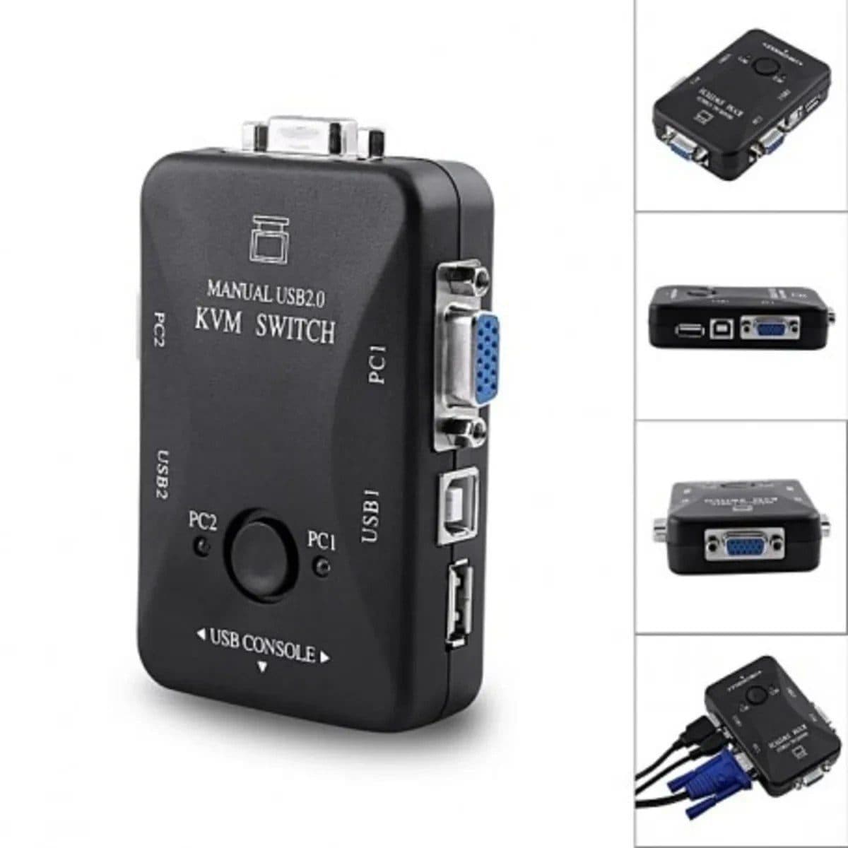KVM سوئیچ 2 پورت USB دستی اورجینال کد 4111 — تصویر ۳