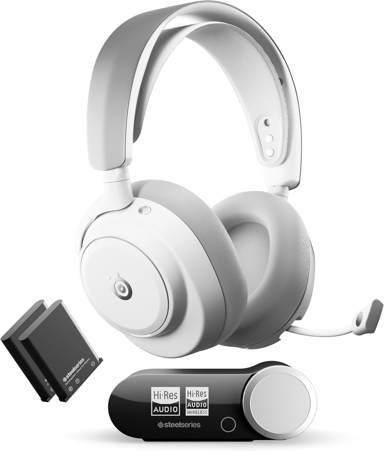هدست SteelSeries Arctis Nova Pro Omni Wireless White — تصویر ۵