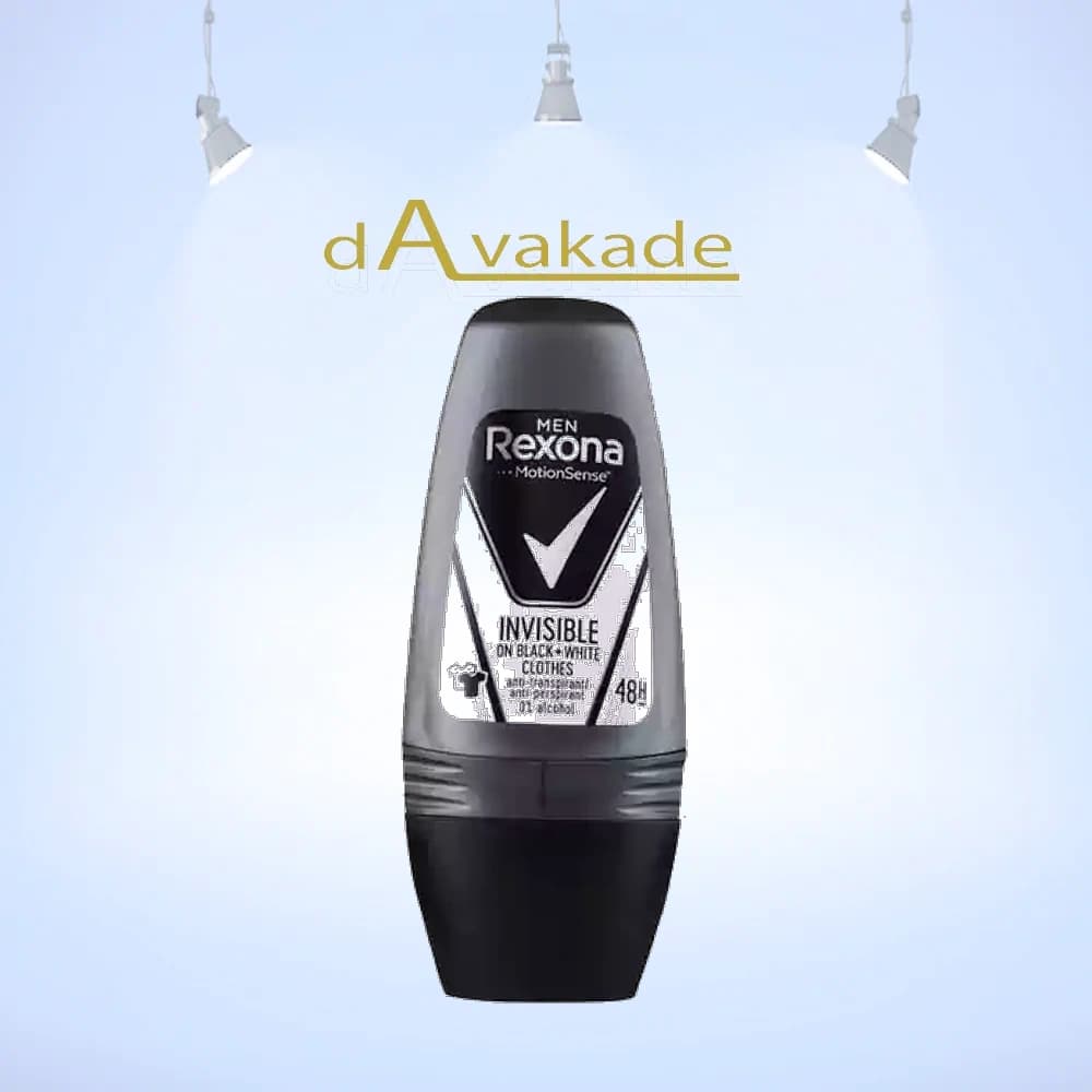 مام ضدتعریق مردانه رکسونا مدل Invisible Black & White | Rexona Men Invisible Black & White