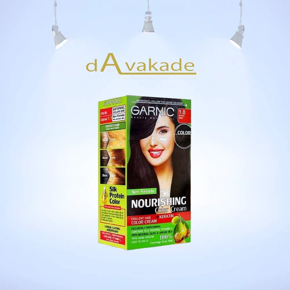 رنگ مو زنانه گارنیک شماره 1.0 | Garnic Hair Color No. 1.0 Natural Black