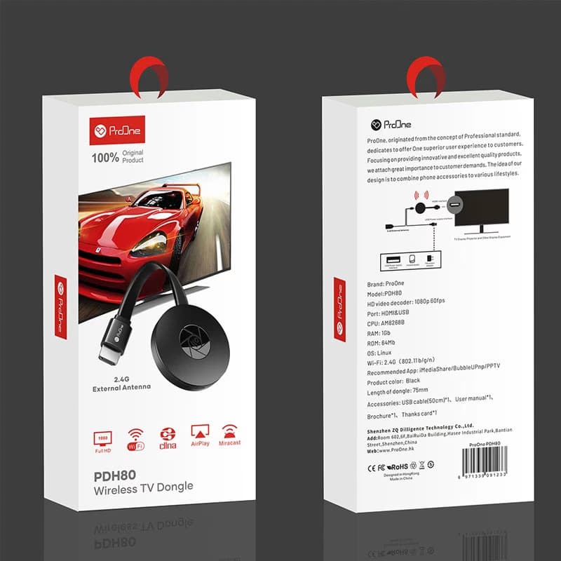 دانگل HDMI وایرلس پرووان مدل PDH80 — تصویر ۲