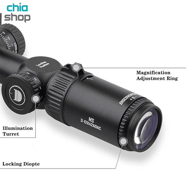 دوربین دیسکاوری مدل MS 3-12x42AOAC 25.4mm — تصویر ۲