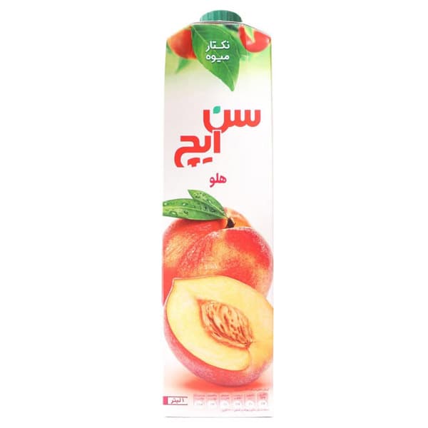 نکتار هلو سن ایچ حجم ۱ لیتر