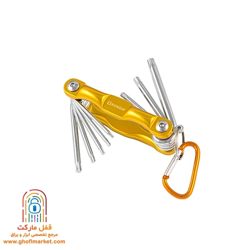 آچار آلن ستاره ای کنزاکس چاقویی 8 عددی مدل KTK-108 — تصویر ۵