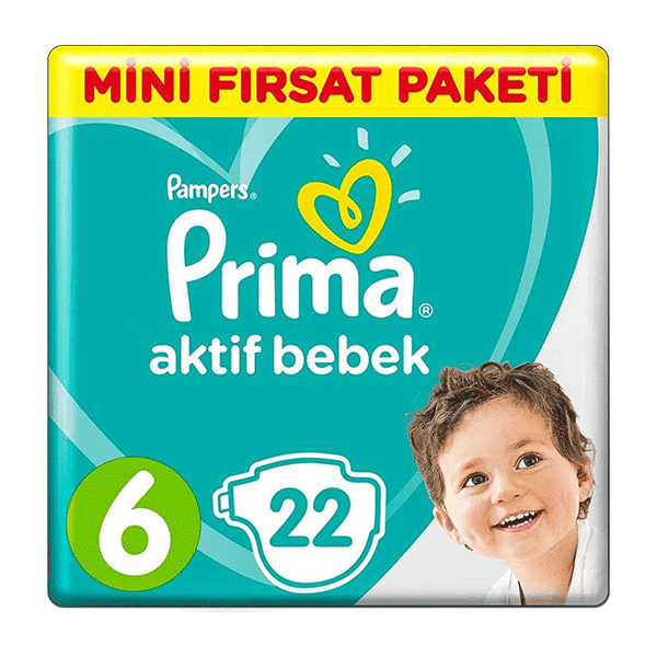 پوشک پریما سایز 6 تعداد 22 تایی