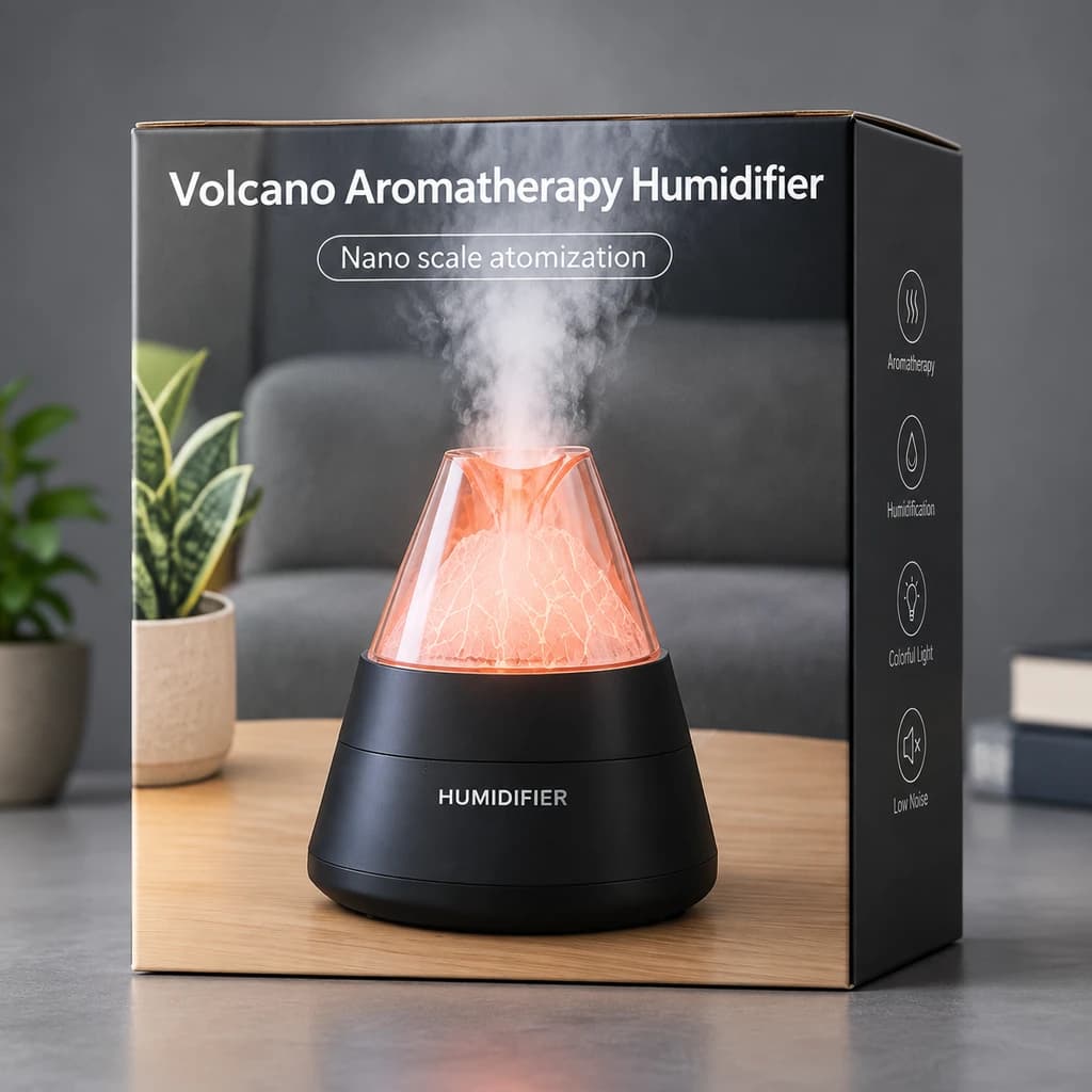 بخور رطوبت ساز مدل Volcano | بخور رطوبت ساز و خوشبو کننده برقی — تصویر ۴