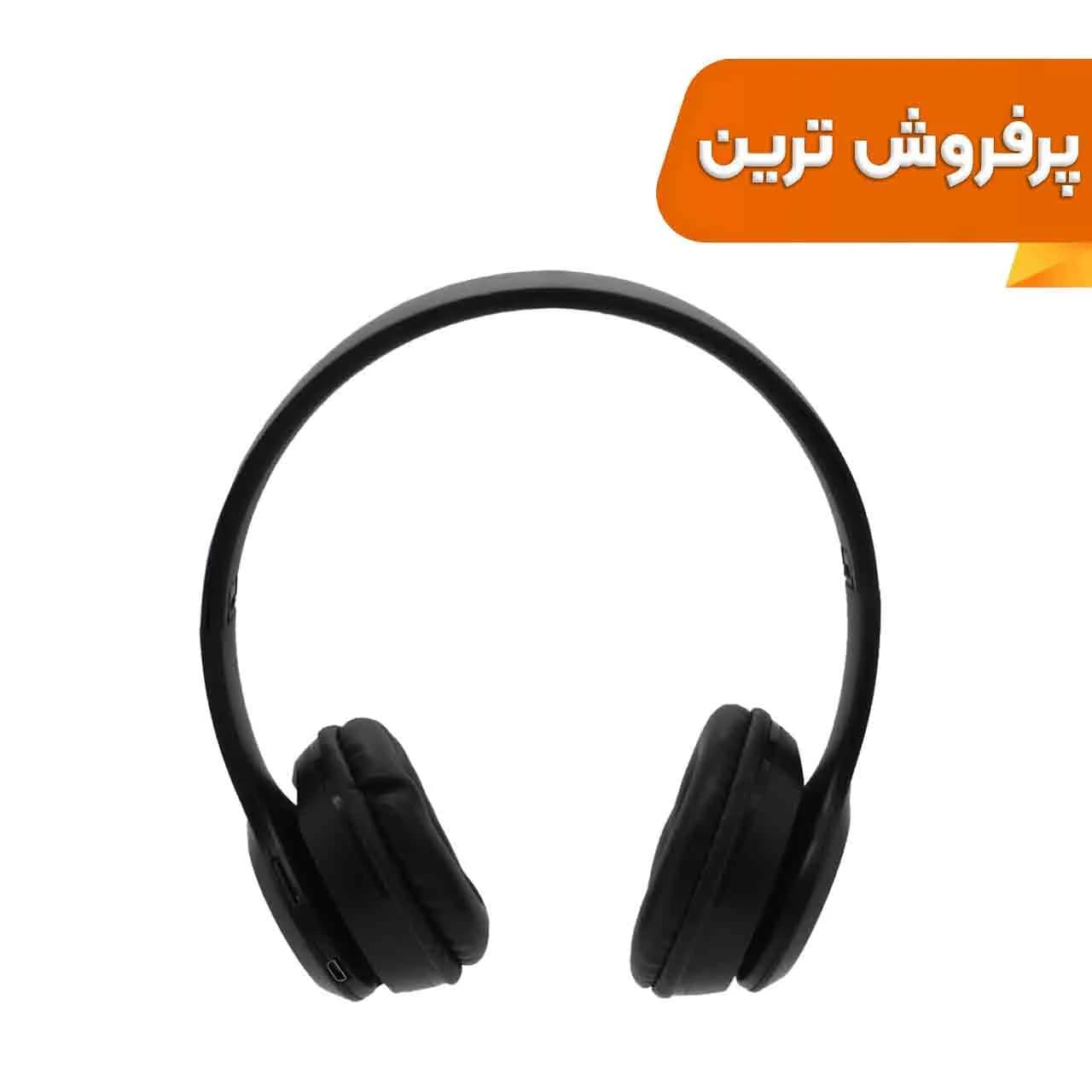 هدفون بی سیم مدل P47 – مشکی — تصویر ۸