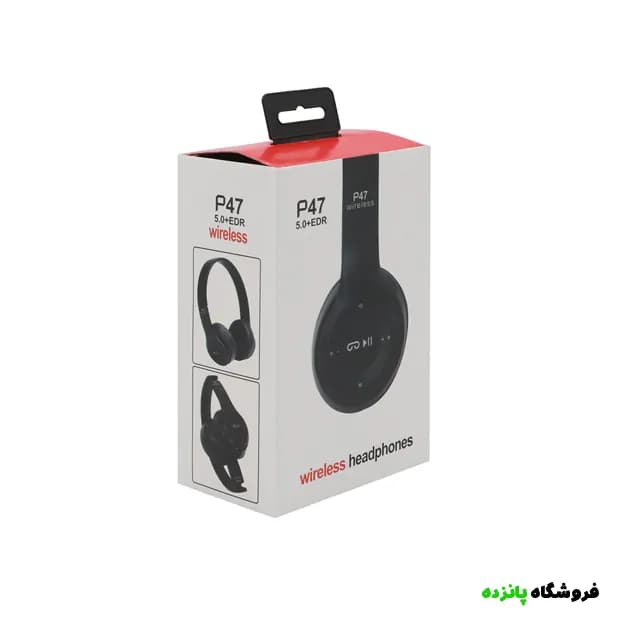 هدفون بی سیم مدل P47 – مشکی — تصویر ۲