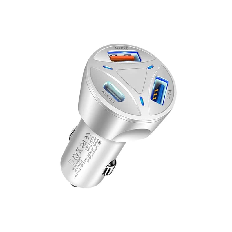 شارژر فندکی مدل QC3.0 Charger-PD-55W کد K17158 — تصویر ۳