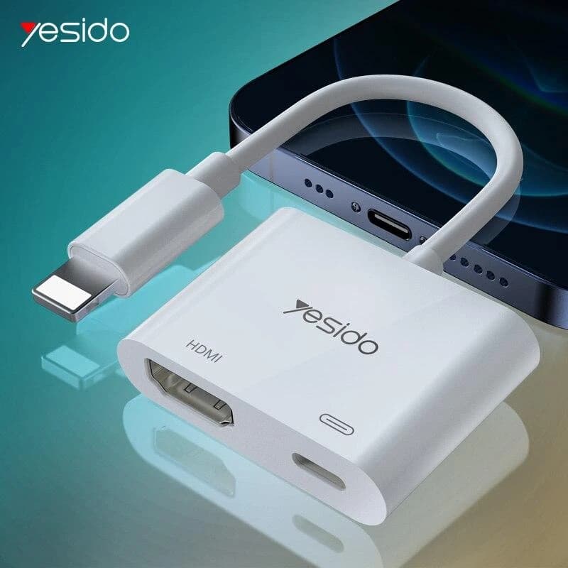 مبدل لایتنینگ به HDMI / لایتنینگ یسیدو مدل HM06 کد K17042 — تصویر ۲