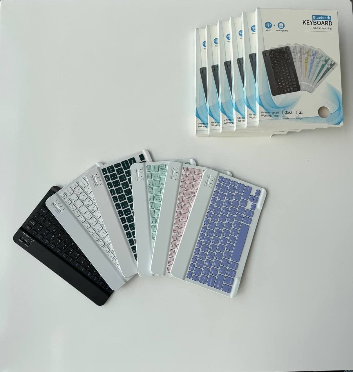 کیبورد بی‌سیم مدل Bluetooth Keyboard کد 16918 — تصویر ۵