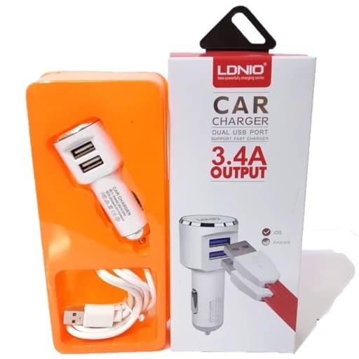 شارژر فندکی LDNIO 3.4A کد K16906 — تصویر ۵
