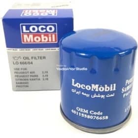 فیلتر روغن لوکومبیل مدل LO 666/04 مناسب برای پژو 405 کد K16342