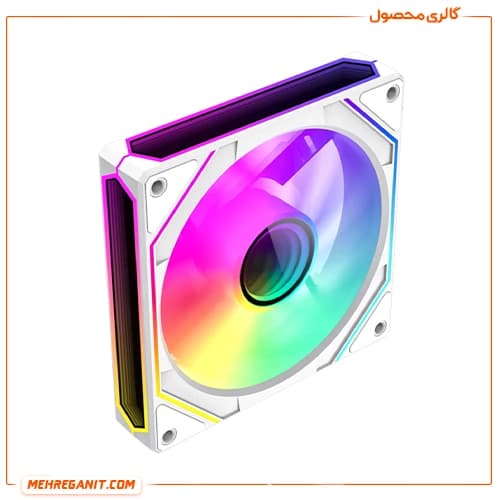 فن کیس گیم مکس مدل FN12A-S8I سفید — تصویر ۳