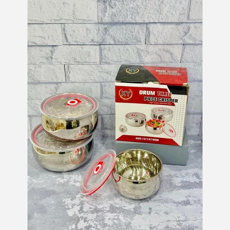 ظرف غذای سه تیکه استیل