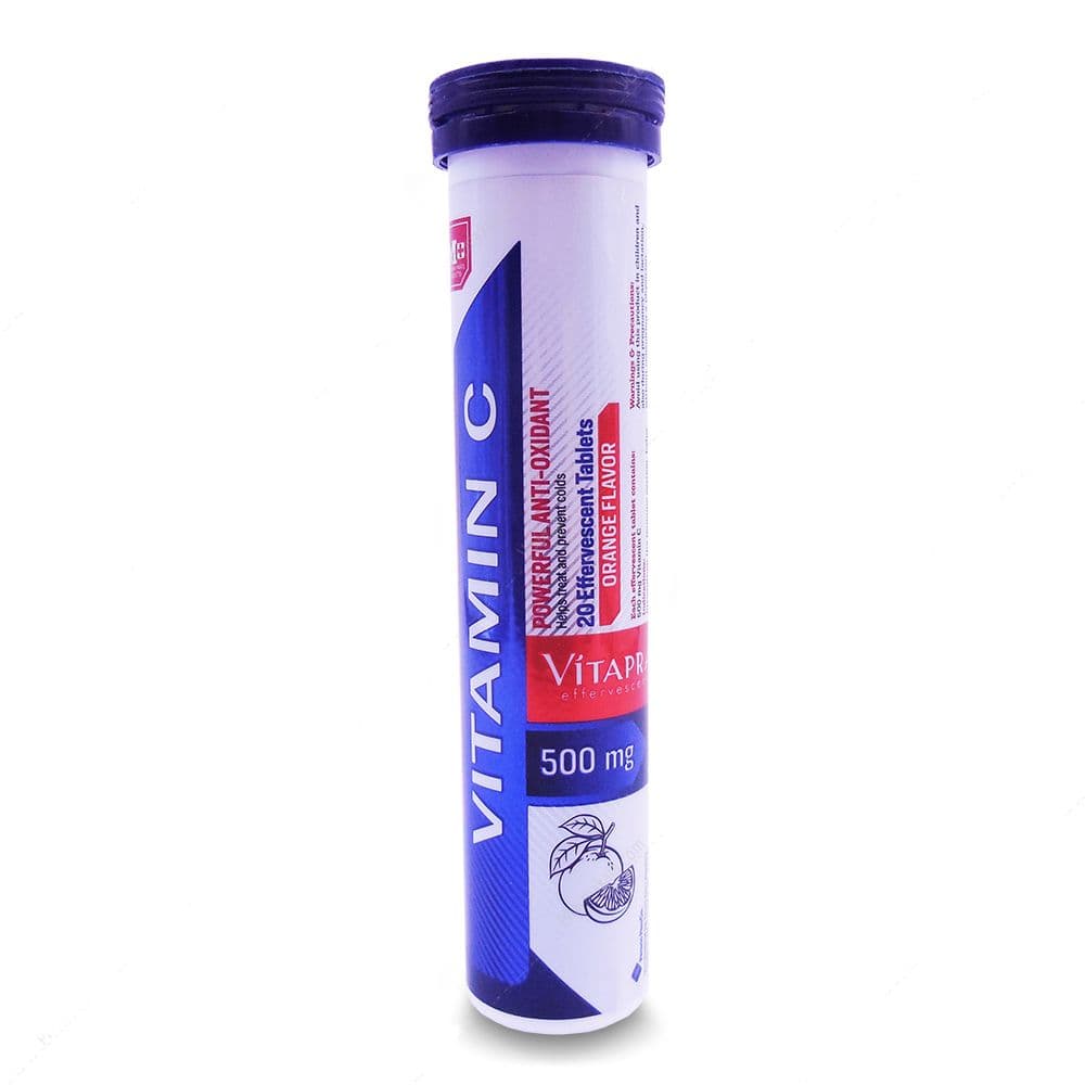 قرص جوشان ویتامین ث ۵۰۰ ویتاپرا | Vitamin C effervescent tablets