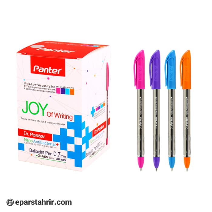 خودکار پنتر رنگی نوک 7 میل کد DP105 (بسته 50 عددی)