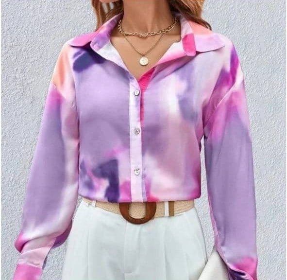 شومیز ابرنگی دخترانه و زنانه کد 7754 — تصویر ۷