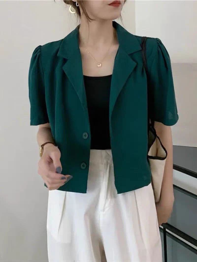 شومیز کتی کراپی دخترانه و زنانه کد 7744 — تصویر ۳
