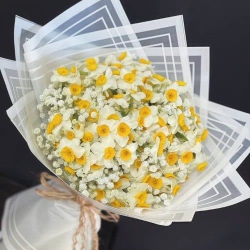 گل نرگس شاخه بریده در تهران برای سبد گل چقدر است؟