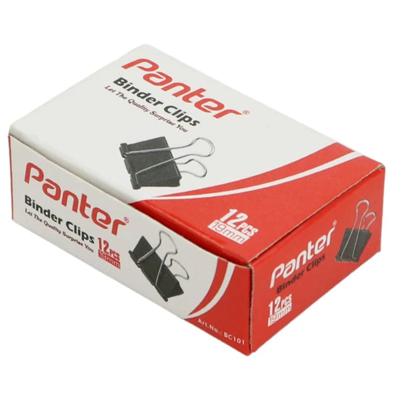 گیره دوبل Panter BC101 19mm بسته 12 عددی — تصویر ۴