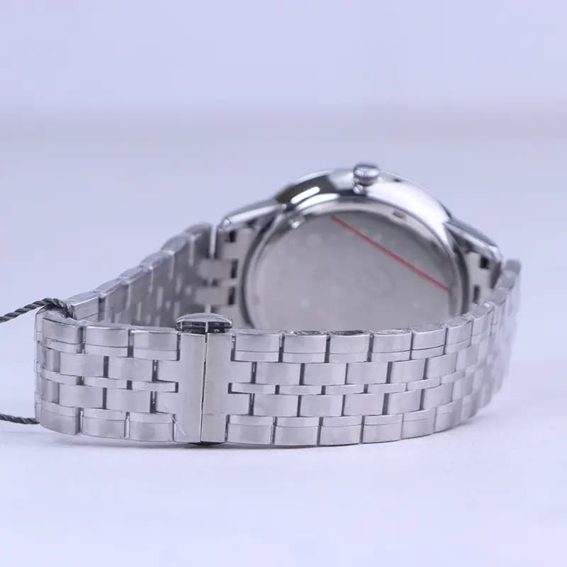 ساعت مچی سولیدا مردانه فلزی نقره ای صفحه مشکی G2134/4 — تصویر ۳