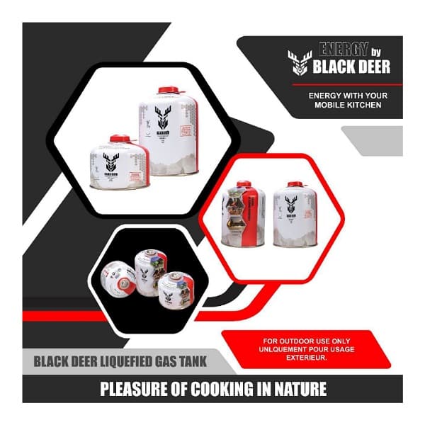 کپسول گاز بلک دیر Black Deer 230g — تصویر ۸