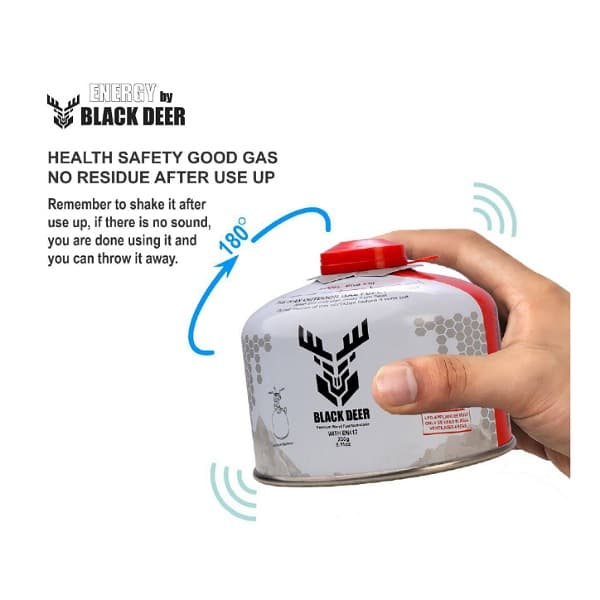 کپسول گاز بلک دیر Black Deer 230g — تصویر ۵