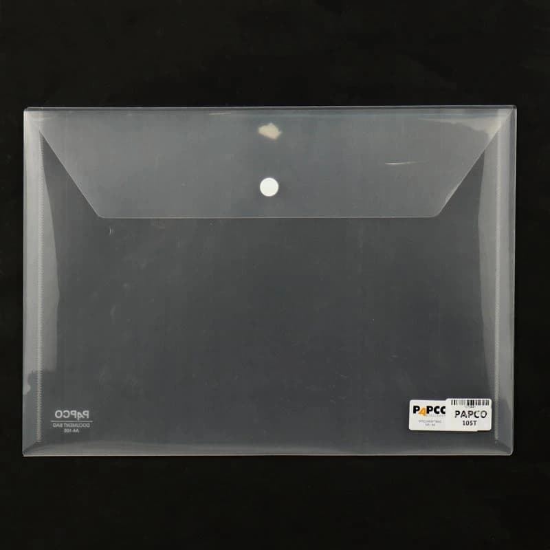 پوشه دکمه دار شفاف پاپکو Papco 105-T A4 — تصویر ۵