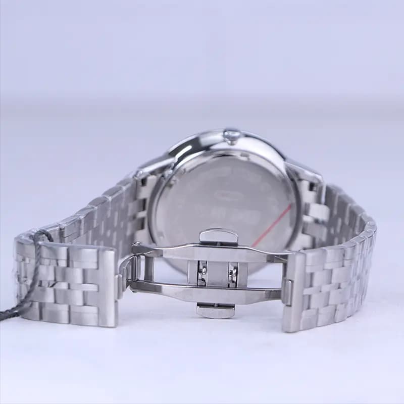 ساعت مچی سولیدا مردانه فلزی نقره ای صفحه آبی G2134/2 — تصویر ۲