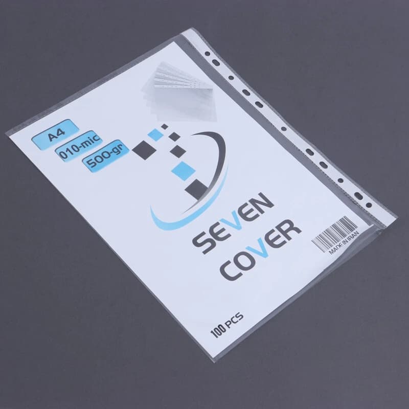 کاور کاغذ Seven 10mu سایز A4 بسته 100 عددی — تصویر ۵