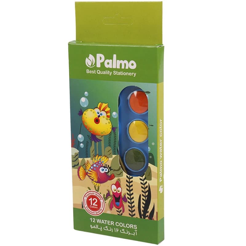آبرنگ 12 رنگ پالمو Palmo NO.5202 — تصویر ۲