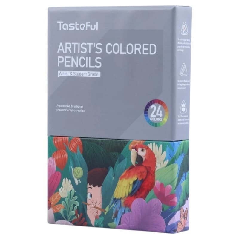 مداد رنگی 24 رنگ 3 گوش Tasteful Jumbo TS/1062