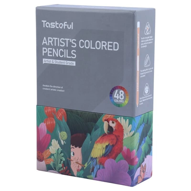 مداد رنگی 48 رنگ 3 گوش جامبو TS-1062 — تصویر ۲