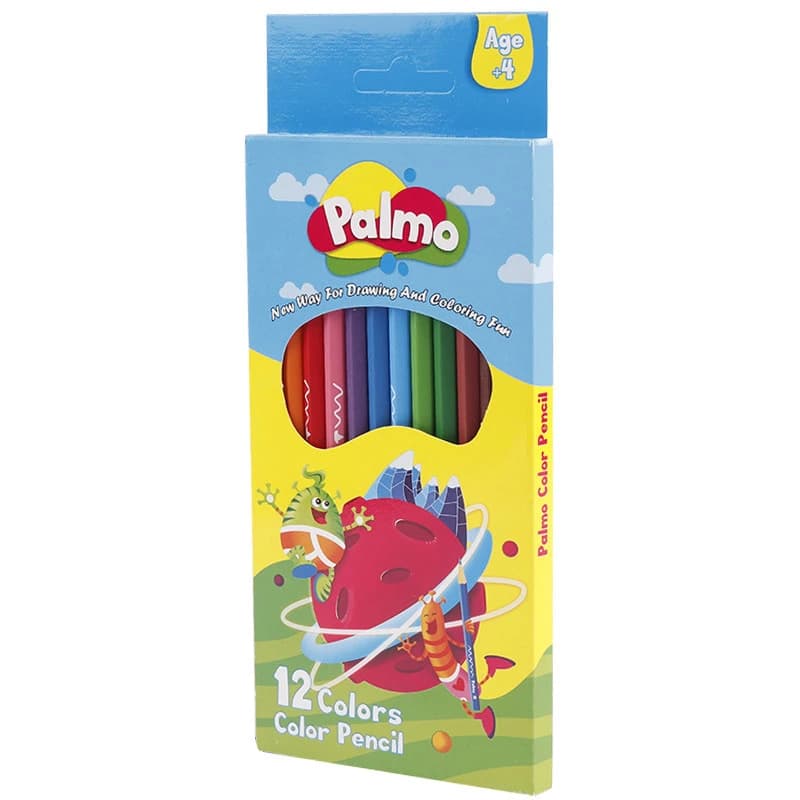مداد رنگی 12 رنگ پالمو Palmo NO.3202