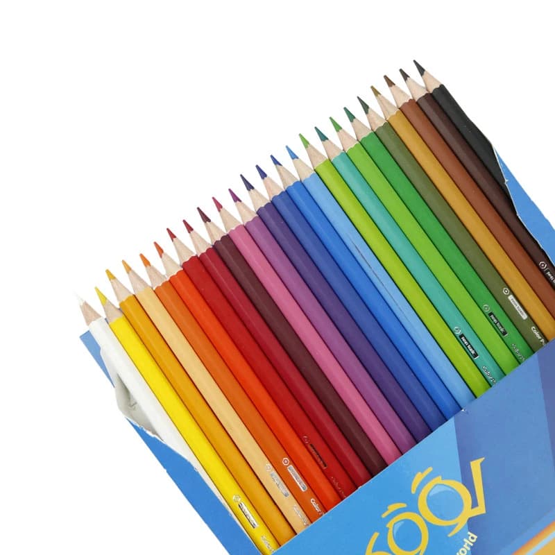 مداد رنگی 24 رنگ لوکی Coloring World — تصویر ۳