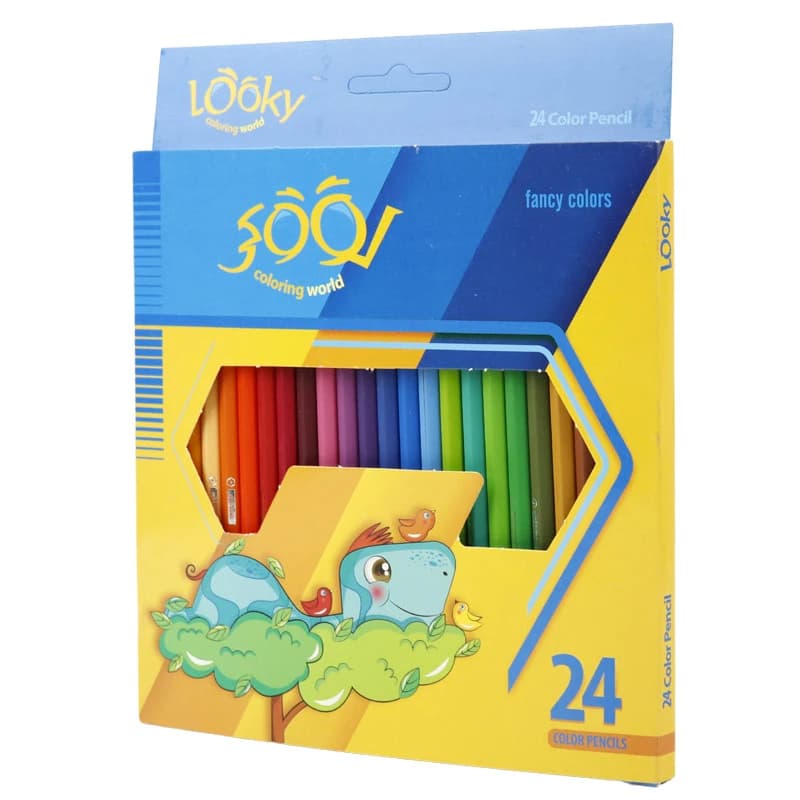مداد رنگی 24 رنگ لوکی Coloring World — تصویر ۴