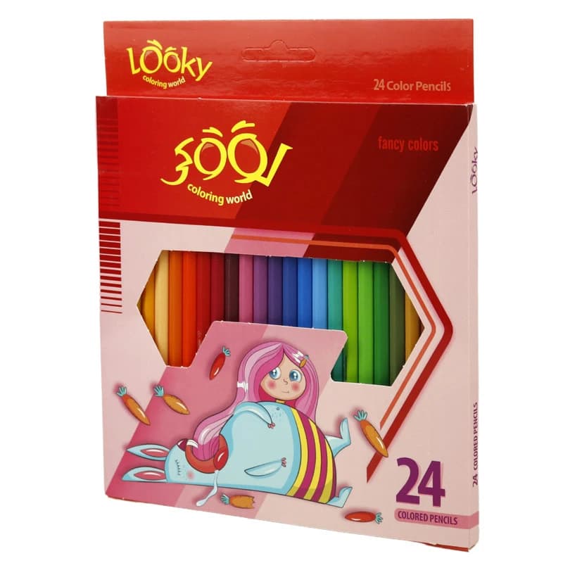 مداد رنگی 24 رنگ لوکی Coloring World — تصویر ۷