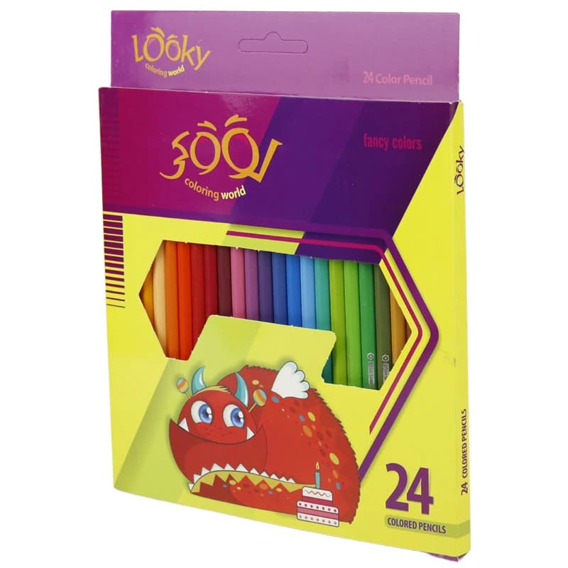 مداد رنگی 24 رنگ لوکی Coloring World — تصویر ۲