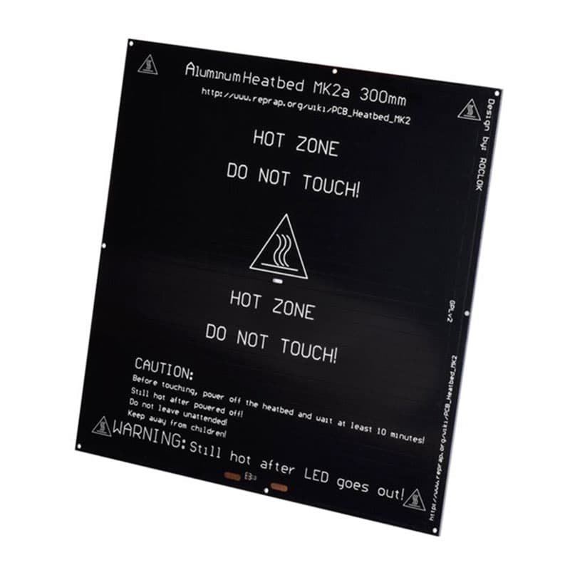 هیت بد PCB MK2A با ترمیستور سایز ۳۰۰*۳۰۰ — تصویر ۲