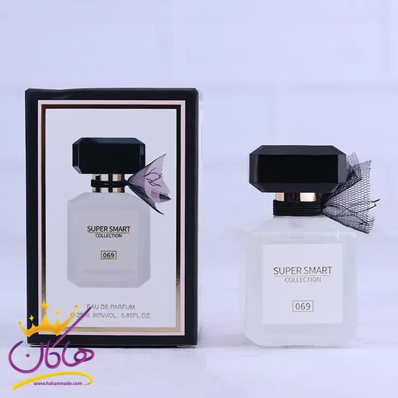 ادکلن جیبی سوپر اسمارت زنانه 069 تیس کرم کلاود 25 میل