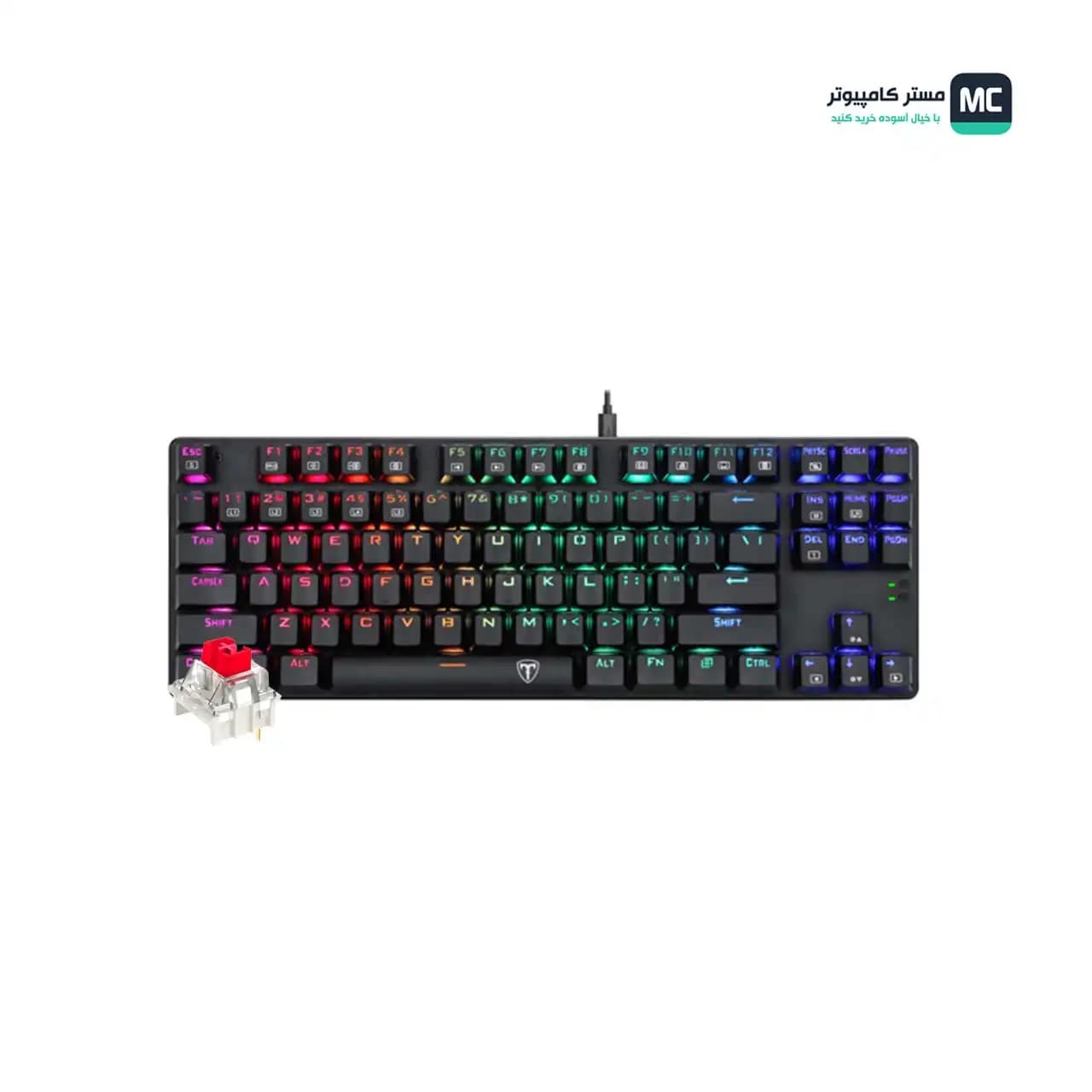 کیبورد مکانیکال گیمینگ تی دگر Bora T-TGK315 RGB