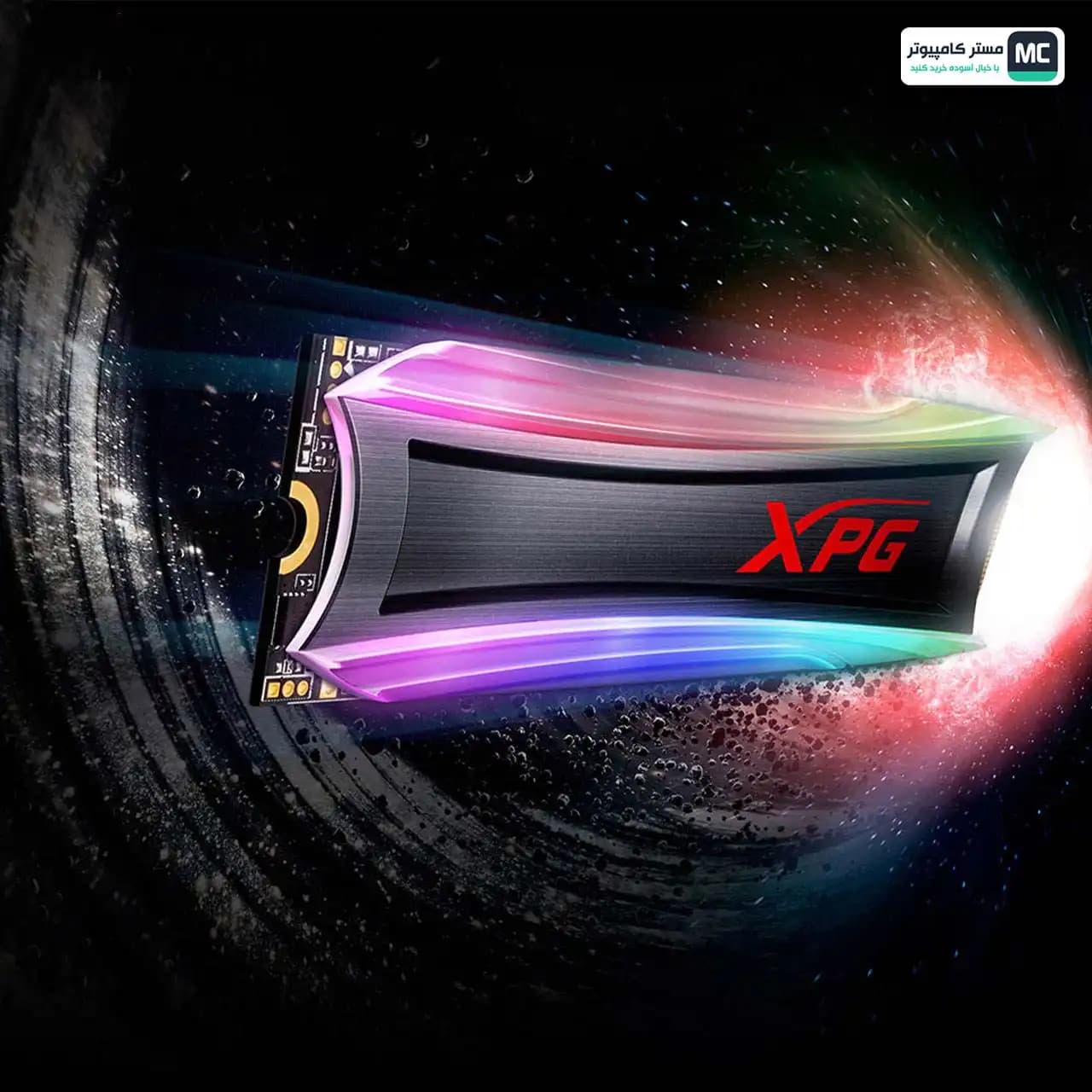 اس اس دی ای دیتا XPG SPECTRIX S40G RGB M.2 2280 NVMe 512GB (درحدنو) — تصویر ۷