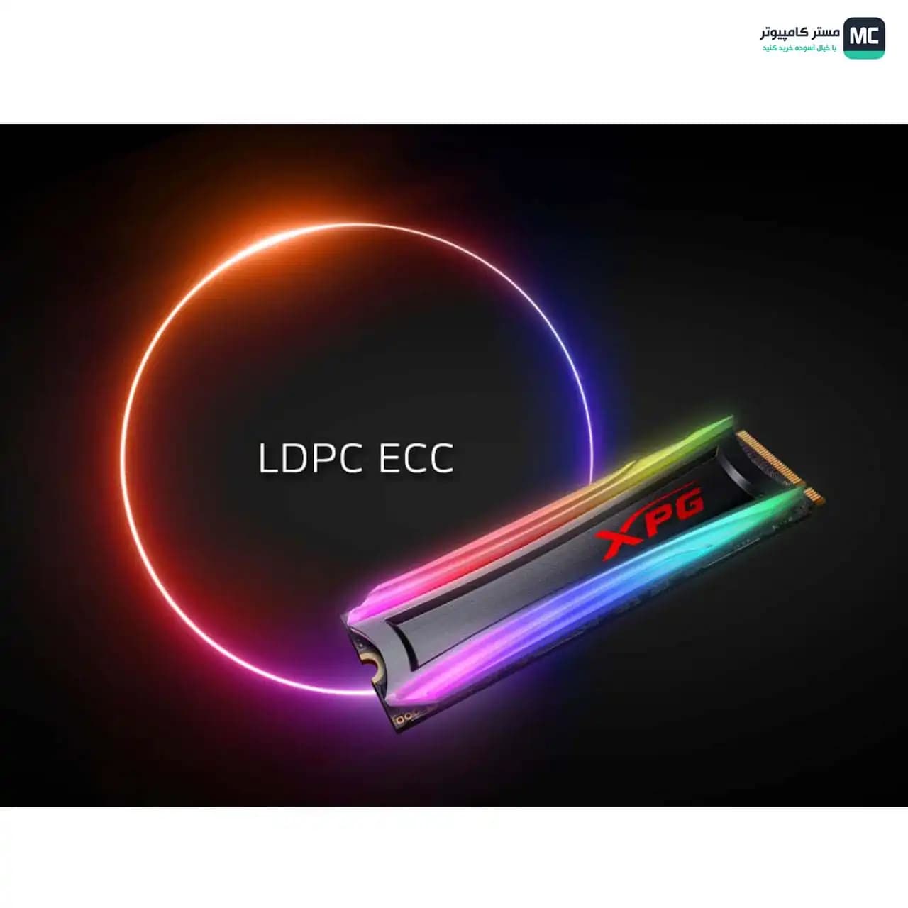 اس اس دی ای دیتا XPG SPECTRIX S40G RGB M.2 2280 NVMe 512GB (درحدنو) — تصویر ۴