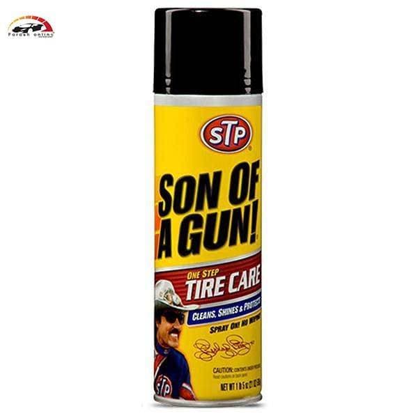 اسپری تمیز کننده لاستیک خودرو حجم 650ML مدل stp