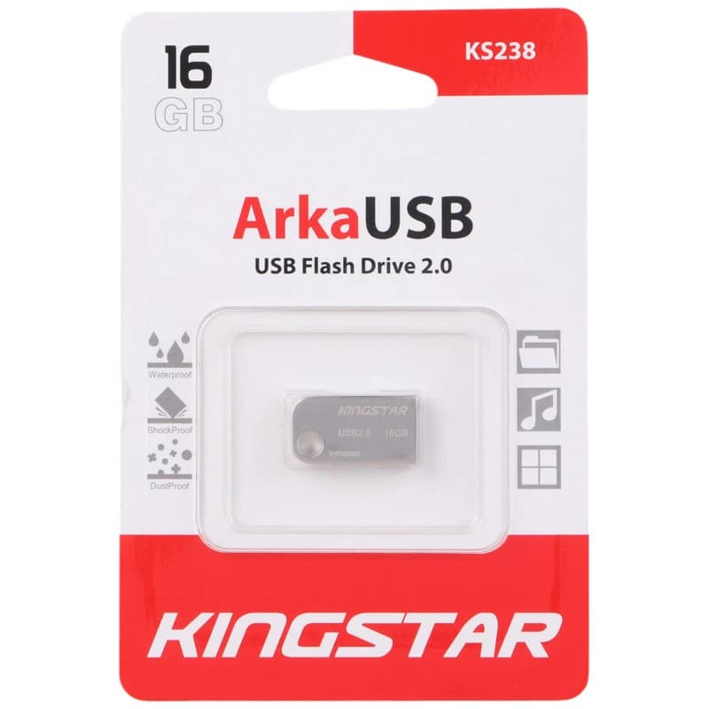 فلش مموری 16 گیگ کینگ استار KingStar Arka KS238 USB2.0 — تصویر ۲